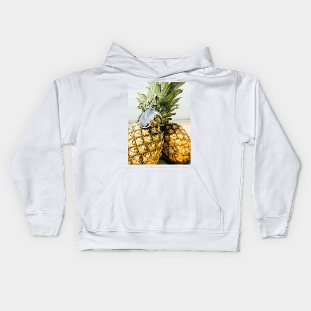 Fun Summer Pineapples Kids Hoodie by NewburyBoutique